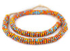 Lava Fire Fused Rondelle Recycled Glass Beads (11mm) - The Bead Chest