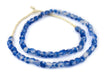 Cobalt Blue Swirl Recycled Glass Beads (7mm) - The Bead Chest