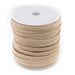 5.0mm Beige Flat Suede Leather Cord (75ft) - The Bead Chest