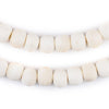 Matte White Bone Mala Beads (10mm)
