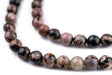 Round Rhodonite Beads (6mm) - The Bead Chest