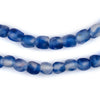 Cobalt Blue Swirl Recycled Glass Beads (7mm)