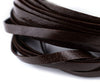 4.0mm Dark Brown Flat Leather Cord (15ft)