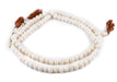 Matte White Bone Mala Beads (10mm) - The Bead Chest