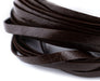 4.0mm Dark Brown Flat Leather Cord (75ft) - The Bead Chest