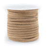 3.0mm Beige Flat Suede Leather Cord (75ft)