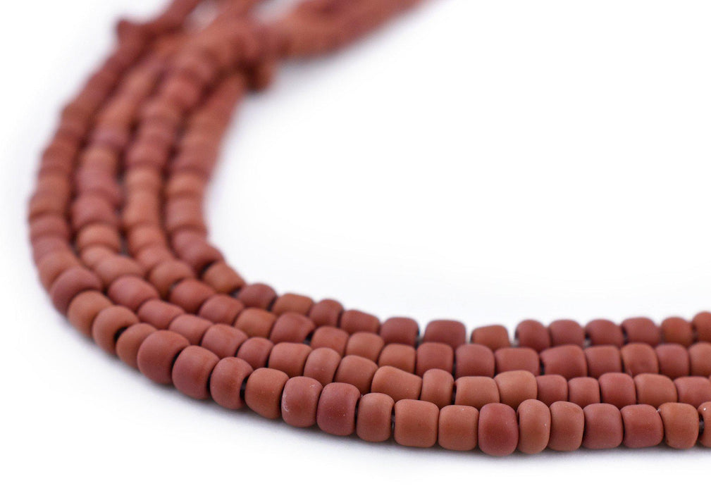 Brown Matte Glass Seed Beads (3mm) - The Bead Chest