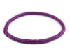 Plum Purple African Vinyl Stretch Bracelet