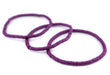 Plum Purple African Vinyl Stretch Bracelet - The Bead Chest
