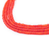 Translucent Red Matte Glass Seed Beads (3mm) - The Bead Chest