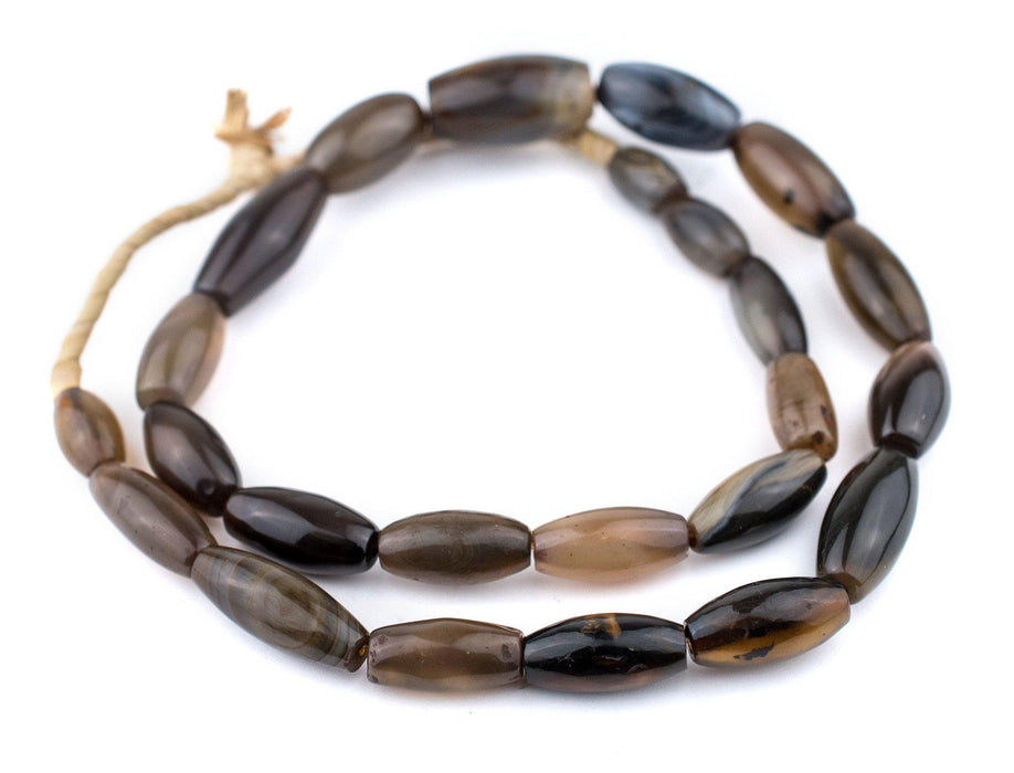 Nigerian Black Agate Beads - The Bead Chest