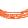 Papaya Orange Matte Glass Seed Beads (3mm)