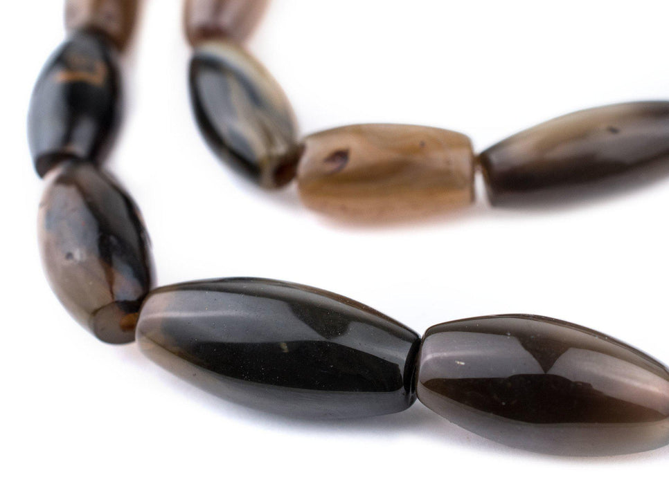 Nigerian Black Agate Beads - The Bead Chest