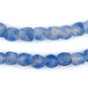 Cobalt Blue Swirl Recycled Glass Beads (9mm)