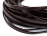 3.0mm Dark Brown Flat Leather Cord (15ft) - The Bead Chest