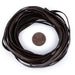 5.0mm Dark Brown Flat Leather Cord (15ft) - The Bead Chest