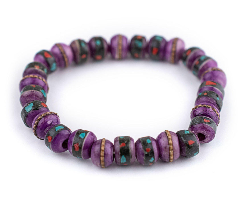 Light Purple Nepal Mala Bracelet - The Bead Chest