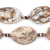 Sandstone Agate Flat Medallion Beads (29x19mm)