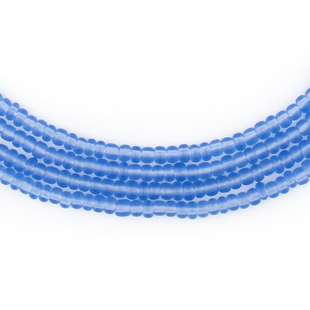 Pastel Blue Matte Glass Seed Beads (3mm)