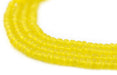 Translucent Yellow Matte Glass Seed Beads (4mm) - The Bead Chest