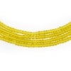 Translucent Yellow Matte Glass Seed Beads (3mm)