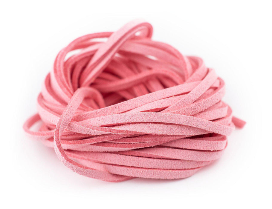 3mm Flat Pink Faux Suede Cord (15ft) - The Bead Chest