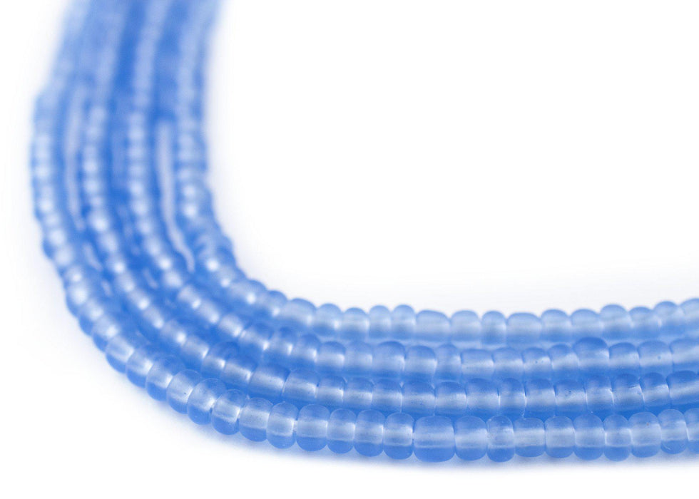 Sky Blue Matte Glass Seed Beads (3mm) - The Bead Chest