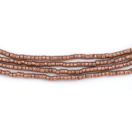Copper Double Heishi Beads (2mm) - The Bead Chest