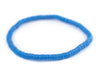 Blue African Vinyl Stretch Bracelet