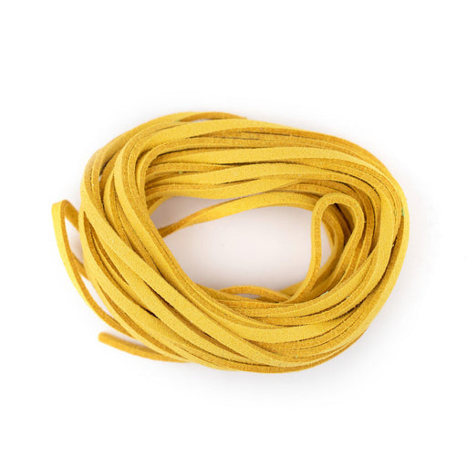 3mm Flat Gold Faux Suede Cord (15ft) - The Bead Chest