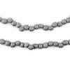 Grey Round Natural Wood Beads (5mm)