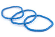 Blue African Vinyl Stretch Bracelet - The Bead Chest