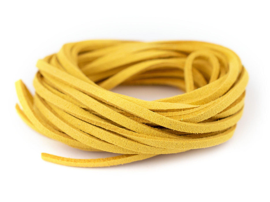 3mm Flat Gold Faux Suede Cord (15ft) - The Bead Chest