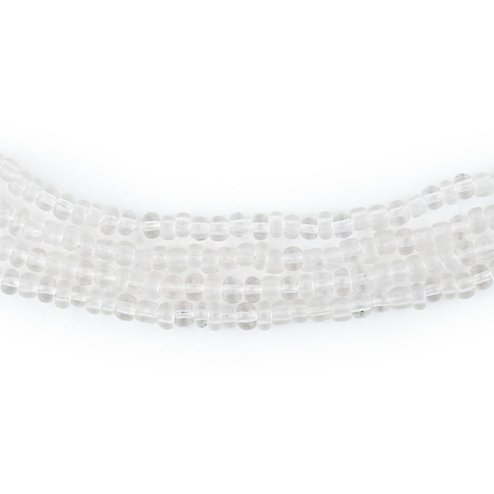 Clear Matte Glass Seed Beads (3mm) - The Bead Chest