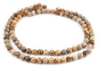 Faceted Round Picture Jasper Beads (8mm) - The Bead Chest
