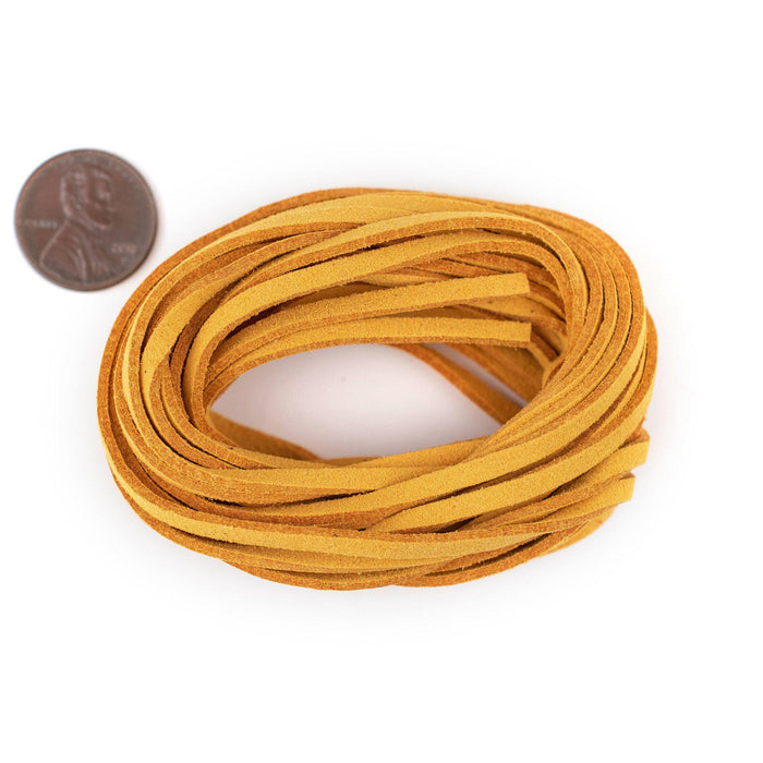 3mm Flat Yellow Faux Suede Cord (15ft) — The Bead Chest