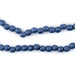 Cobalt Blue Round Natural Wood Beads (5mm) - The Bead Chest