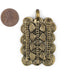 Brass Thousand Sun Baule Pendant (38x60mm) - The Bead Chest