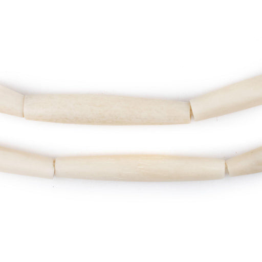White Bone Hair Pipe Beads (1.5 inches, 35mm)
