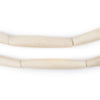 White Bone Hair Pipe Beads (1.5 inches, 35mm)