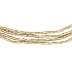 Brass Tiny Oval Beads (2mm)