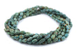 Green Turquoise Oval Beads (12x8mm) - The Bead Chest
