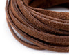 5.0mm Brown Flat Suede Leather Cord (15ft)