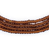 Translucent Brown Matte Glass Seed Beads (4mm)