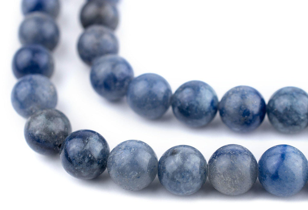 Round Blue Aventurine Beads (10mm) - The Bead Chest