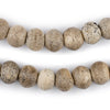 Round Grey Himalayan Bone Beads (12mm)