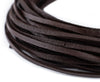 2.0mm Dark Brown Flat Leather Cord (15ft)