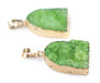 Green 24k Gold Druzy Agate Pendant - The Bead Chest