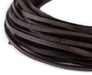 2.0mm Dark Brown Flat Leather Cord (75ft) - The Bead Chest