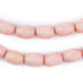 Pink Oval Natural Wood Beads (15x10mm) - The Bead Chest